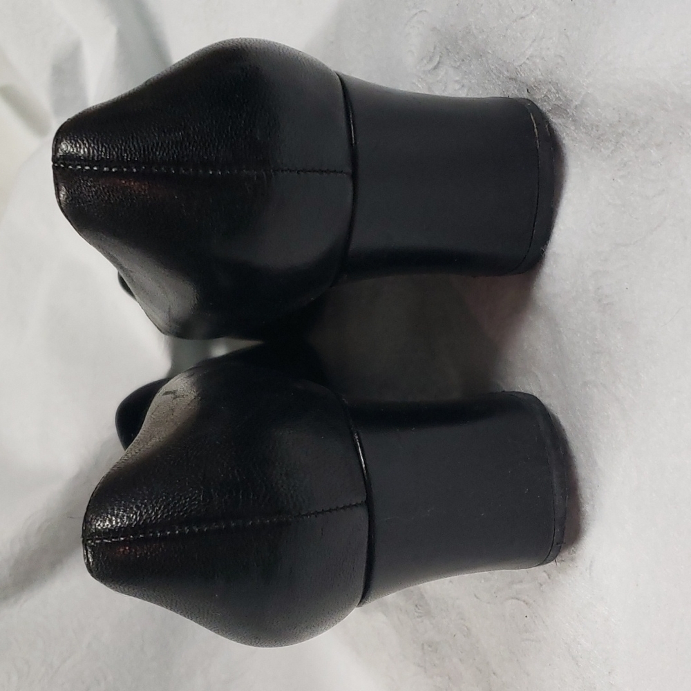 Naturalizer Patsy Black Leather Square Toe Block … - image 5